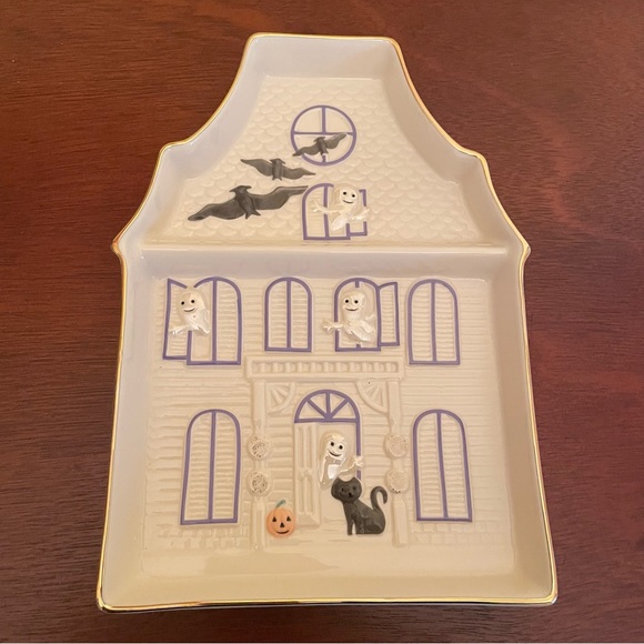 Lenox Holiday Lenox Halloween Haunted House Candy Dish Poshmark